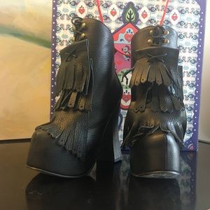 Irregular Choice Carnaby Bold Black Boots. NWT